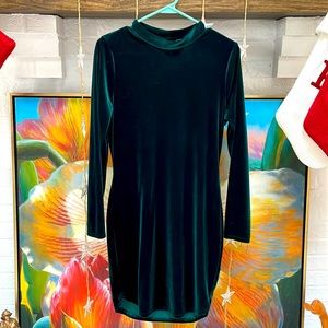 Green Velvet Dress